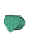 Ferragamo Gancini Dash Neat Classic Tie In Green