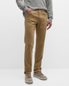 Peter Millar Regular-fit Ultimate Sateen Five-pocket Pants In Khaki