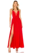 Michael Costello X Revolve Justin Gown In Red