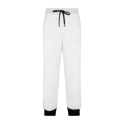 Moncler Grenoble Elasticized Sherpa Joggers In White