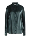 Agnona Starlight Button-front Shirt In Pine Tree