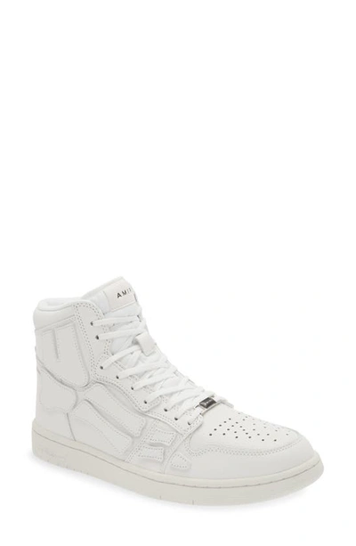 Amiri Men's Skeleton Appliqu&eacute; Leather High Top Sneakers In White