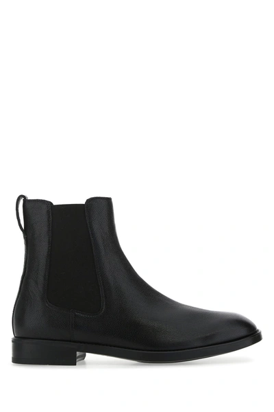 Tom Ford Black Leather Ankle Boots Nd  Uomo 9+