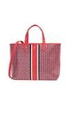 Tory Burch Gemini Link Small Tote In Exotic Red