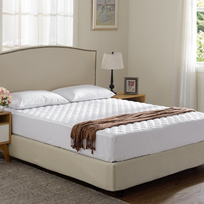 Cheer Collection Quilted Mattress Protector In White