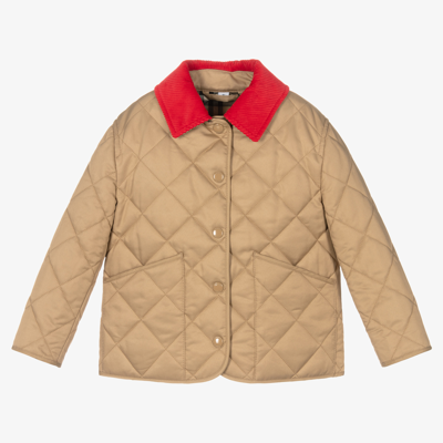 Burberry Kids' Daley Quilted Jacket Archive Beige