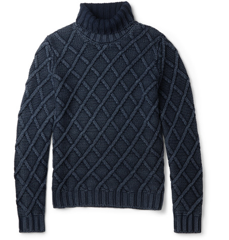 Tod's Cable-knit Frosted Wool Sweater | ModeSens
