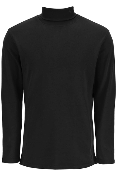 Closed Long Sleeve Turtleneck T-shirt In Black