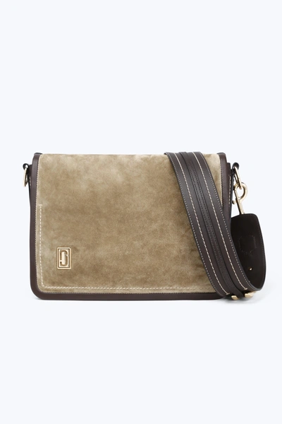 Marc Jacobs The Squeeze Suede Shoulder Bag - Brown In Pyrite