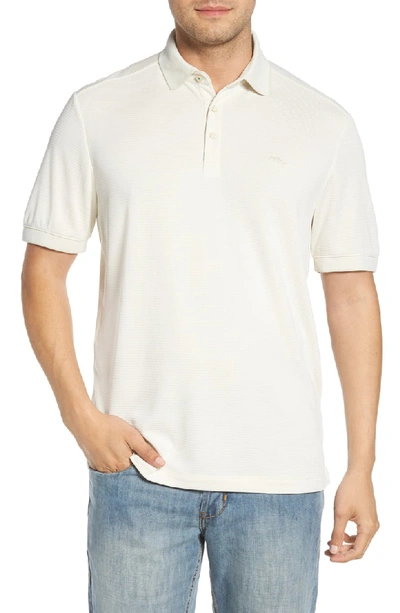 Tommy Bahama Coastal Crest Classic Fit Polo In Coconut Cream