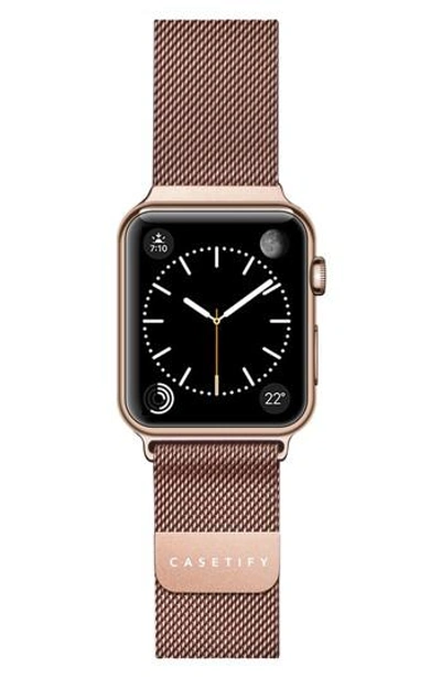 Casetify Mesh Apple Watch Strap, 38mm In Rose Gold