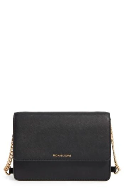 Michael Michael Kors Large Daniela Leather Crossbody Bag - Red In Bright Red