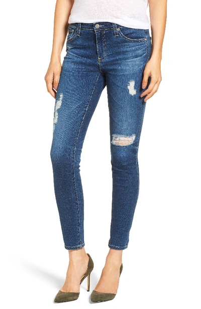 Ag Prima Mid-rise Skinny Crop Roll-up Jeans In 9 Years Atlas