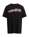 Dsquared2 T-shirts In Black