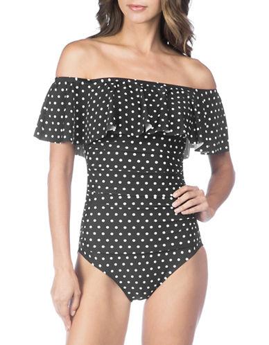 ralph lauren off the shoulder swimsuit