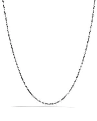 David Yurman Baby Box Chain With Gold, 24 In Silver/yellow Gold