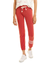 Sol Angeles Hacci Waves Slim Jogger Pants In Red