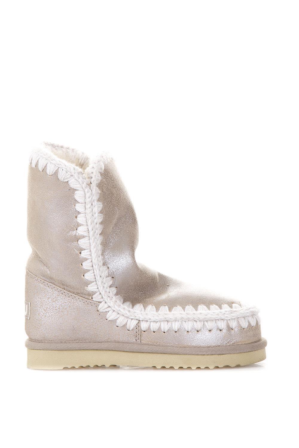mou boots metallic