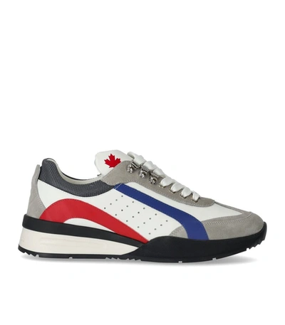 Dsquared2 Legend Low-top Sneakers In Red,white,blue