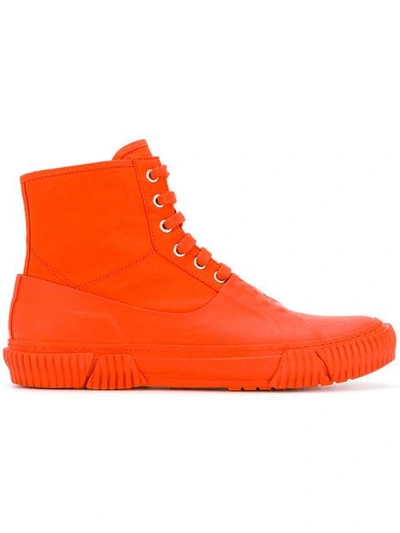 Both Covered Hi-top Sneakers In Orange