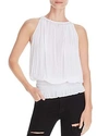 Ramy Brook Lauren Blouson Top In Ivory