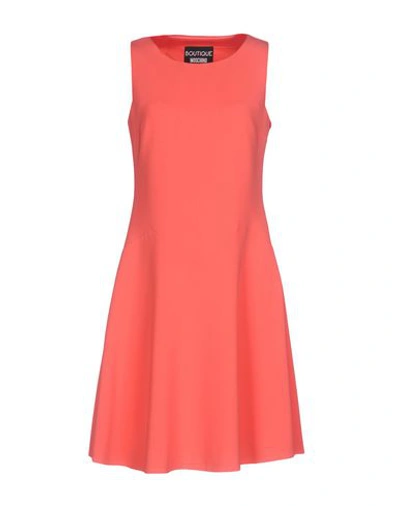 Boutique Moschino Short Dresses In Coral