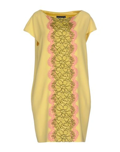 Boutique Moschino Short Dresses In Yellow