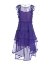 Alberta Ferretti Knee-length Dresses In Purple