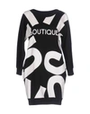 Boutique Moschino Short Dresses In Black