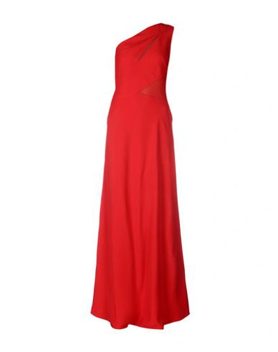 Alberta Ferretti Long Dresses In Red