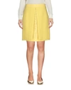 Boutique Moschino Knee Length Skirts In Yellow