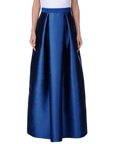 Alberta Ferretti Long Skirts In Blue