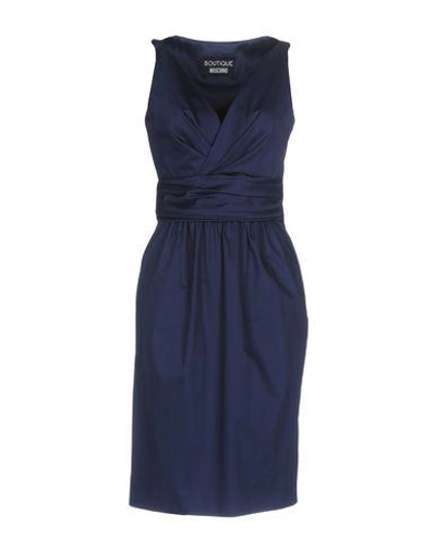 Boutique Moschino Knee-length Dresses In Dark Blue