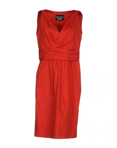 Boutique Moschino Midi Dresses In Red