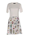 Boutique Moschino Short Dress In Ivory