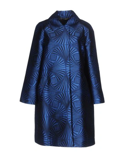 Alberta Ferretti Coats In Blue