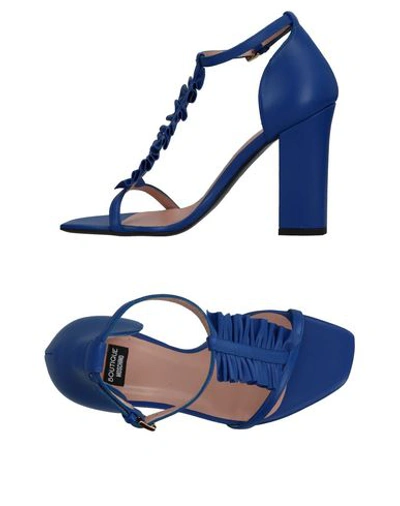 Boutique Moschino Sandals In Blue