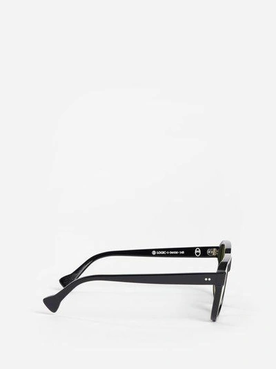 Saturnino Eyewear Black Logic Sunglasses In Black Frame