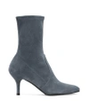 Stuart Weitzman Cling Stretch Bootie In Denim Blue Suede