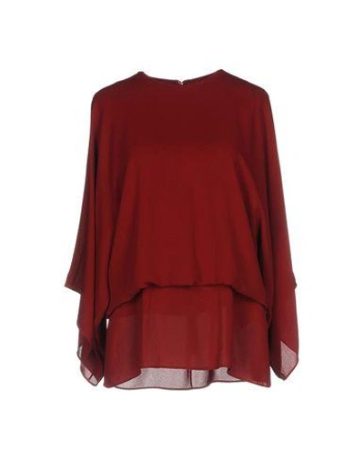Valentino Blouses In Maroon