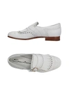Santoni Loafers In White