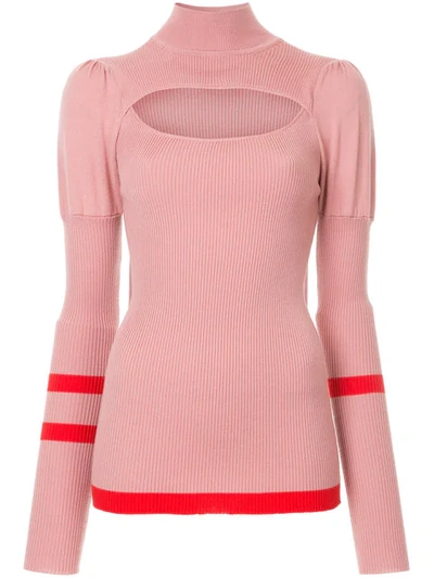 Maggie Marilyn Hold Tight Knit Sweater In Dusk Pink
