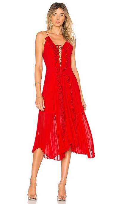 Delfi Gwen Dress In Red