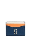 Marc Jacobs Snapshot Card Case In Blue Sea Multi