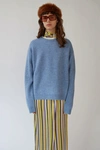 Acne Studios Loose Fit Sweater Light Blue Melange In Sky Blue