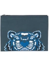 Kenzo Tiger Clutch In Green