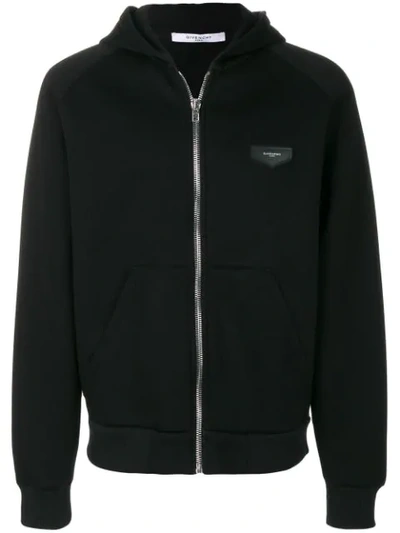 Givenchy Antigona-patch Hooded Sweatshirt In Black