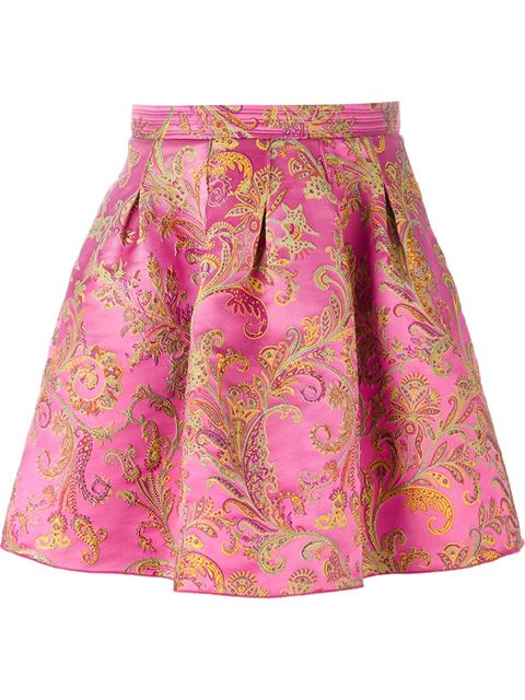 Etro Floral Embroidery Skirt | ModeSens