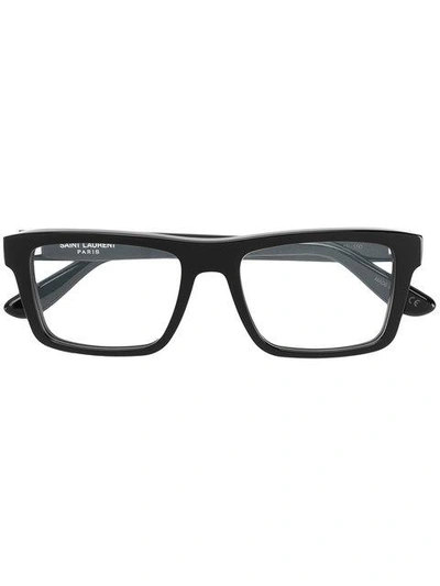 Saint Laurent Square-frame Glasses In Black