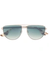 Mcq By Alexander Mcqueen Eyewear Tinted Aviator Sunglasses - Metallic